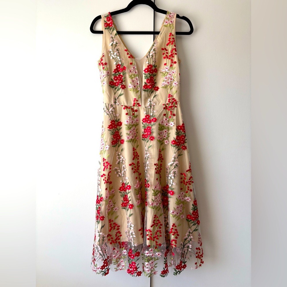 Embroidered Cocktail Dress